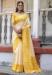 Picture of Stunning Silk Golden Rod Saree