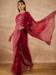 Picture of Wonderful Georgette Dark Red Saree