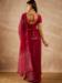 Picture of Wonderful Georgette Dark Red Saree