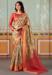 Picture of Shapely Silk Dark Khaki Saree