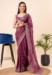 Picture of Sublime Silk & Organza Dark Magenta Saree