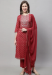 Picture of Amazing Cotton Maroon Readymade Salwar Kameez