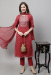 Picture of Amazing Cotton Maroon Readymade Salwar Kameez