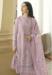 Picture of Georgette Rosy Brown Straight Cut Salwar Kameez