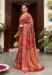 Picture of Gorgeous Silk Fire Brick Saree