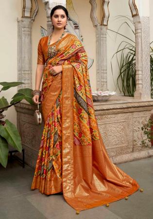 Picture of Lovely Silk Peru Saree