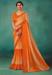 Picture of Excellent Chiffon Dark Orange Saree