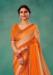 Picture of Excellent Chiffon Dark Orange Saree