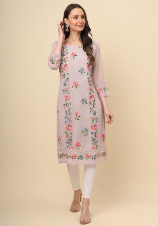 Picture of Exquisite Georgette Plum Kurtis & Tunic