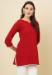 Picture of Magnificent Cotton Fire Brick Kurtis & Tunic