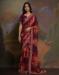 Picture of Beautiful Georgette Saddle Brown Saree