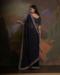 Picture of Superb Georgette Navy Blue Saree