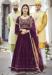 Picture of Ideal Georgette Brown Anarkali Salwar Kameez