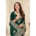 Picture of Graceful Crepe & Silk Dark Slate Grey Saree