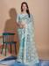 Picture of Fine Net Cadet Blue Saree