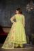 Picture of Appealing Net Pale Golden Rod Anarkali Salwar Kameez