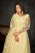 Picture of Comely Net Pale Golden Rod Anarkali Salwar Kameez