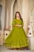 Picture of Fine Georgette Olive Anarkali Salwar Kameez