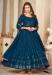 Picture of Appealing Georgette Navy Blue Anarkali Salwar Kameez