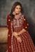 Picture of Gorgeous Net Maroon Anarkali Salwar Kameez