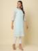 Picture of Bewitching Georgette Light Steel Blue Kurtis & Tunic