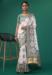 Picture of Good Looking Silk White Smoke Saree