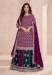 Picture of Resplendent Chiffon Purple Anarkali Salwar Kameez