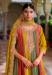 Picture of Superb Chiffon Orange Straight Cut Salwar Kameez