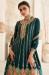 Picture of Beautiful Silk Sea Green Straight Cut Salwar Kameez