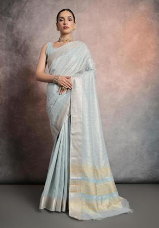 Picture of Charming Silk Sky Blue Saree