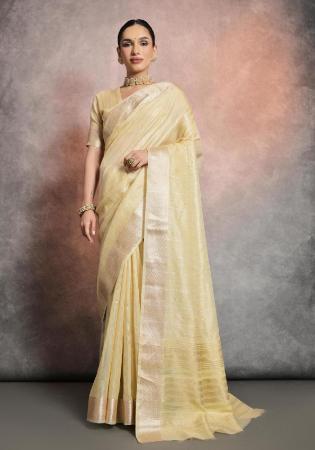 Picture of Radiant Silk Light Yellow Saree