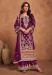 Picture of Ravishing Chiffon Brown Straight Cut Salwar Kameez