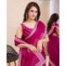 Picture of Gorgeous Organza Dark Magenta Saree