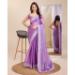 Picture of Bewitching Organza Purple Saree