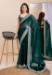 Picture of Comely Organza Dark Green Saree