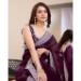 Picture of Sightly Organza Saddle Brown Saree