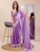 Picture of Grand Chiffon Light Slate Grey Saree