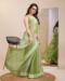 Picture of Resplendent Chiffon Dark Olive Green Saree