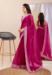 Picture of Resplendent Chiffon Medium Violet Red Saree