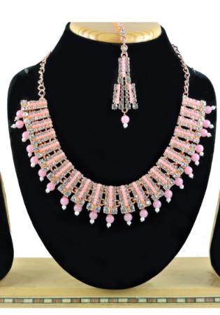 Picture of Classy Rosy Brown Necklace Set