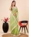 Picture of Pretty Net Dark Khaki Saree