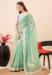 Picture of Fine Net Dark Sea Green Saree