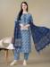 Picture of Rayon Dark Slate Grey Readymade Salwar Kameez