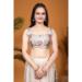 Picture of Ravishing Silk & Organza Beige Lehenga Choli