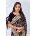 Picture of Shapely Georgette Purple Saree