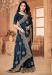 Picture of Grand Crepe & Silk Midnight Blue Saree