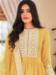 Picture of Georgette Lemon Chiffon Straight Cut Salwar Kameez