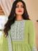 Picture of Georgette Dark Khaki Straight Cut Salwar Kameez