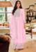 Picture of Shapely Georgette Pink Straight Cut Salwar Kameez