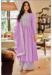 Picture of Graceful Georgette Plum Straight Cut Salwar Kameez